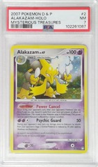 V1802: 2007: Alakazam: 2/123: Mysterious Treasures: D & P: PSA: 7: NM: 102261087